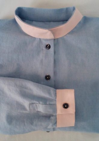 kallioπ WOMEN’S SHIRT WITH MAO COLLAR, STRAIGHT LINE