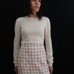 kallioπ MINI TWEED SKIRT WITH LINING