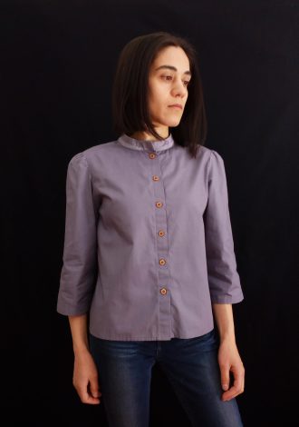 kallioπ WOMEN’S SHIRT WITH MAO COLLAR, STRAIGHT LINE