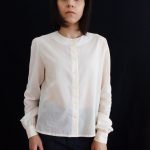 kallioπ women's blouse with buttons,long sleeve with cuff,straight line