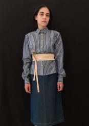"kallioπ" Women's striped shirt, straight line - Image 2
